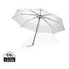 20.5" Impact AWARE RPET 190T Pongee bamboo umbrella White | No Branding | not available | not available