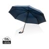 20.5" Impact AWARE RPET 190T Pongee bamboo umbrella navy | No Branding | not available | not available