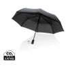 "21"" Impact AWARE™ RPET 190T mini auto open umbrella" black | No Branding | not available | not available