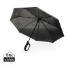 Yara 21" AWARE™ RPET solid colour umbrella with carabiner black | No Branding | not available | not available