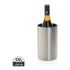 Vino RCS certified recycled stainless steel wine bucket silver