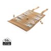 Britton cork foldable backgammon and checkers game set brown | No Branding | not available | not available
