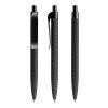 Prodir QS03 push ballpoint pen Soft Touch black | Without Branding | Blue