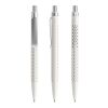 Prodir QS40 push ballpoint pen matt with metal clip white-silver | Without Branding | Blue