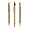 Prodir QS50 push ballpoint pen Stone with metal clip gold-gold | Without Branding | Black