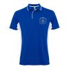 Montmelo short sleeve unisex sports polo Standard | Royal blue-White | roly-3XL | No Branding | not available | not available | not available