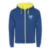 Fuji unisex sweat jacket Standard | Royal blue-Fluor Yellow | roly-L | No Branding | not available | not available | not available