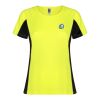 Shanghai short sleeve women's sports t-shirt Standard | Fluor Yellow-Solid black | roly- | No Branding | not available | not available | not available