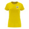 Capri short sleeve women's t-shirt Standard | Yellow | roly-2XL | No Branding | not available | not available | not available