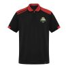 Samurai 160 g/m2 unisex antibacterial short sleeve polo  Standard | Solid black-Red | XL | No Branding | not available | not available | not available