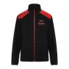 Terrano unisex microfleece jacket Standard | Solid black-Red | 3XL | No Branding | not available | not available