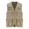 Venera 200 g/m2 v-neck multi-pocket workwear vest  Standard | Dark Sand | S | No Branding | not available | not available | not available