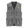 Venera 200 g/m2 v-neck multi-pocket workwear vest  Standard | Lead | M | No Branding | not available | not available | not available
