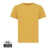 Iqoniq Koli kids recycled cotton t-shirt ochre yellow | 5-6 | No Branding | not available | not available | not available