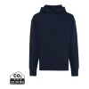 Iqoniq Yoho recycled cotton relaxed hoodie navy | S | No Branding | not available | not available | not available