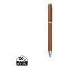 VINGA Timo RCS recycled aluminium pen brown | No Branding | not available | not available