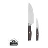 VINGA Tara RCS recycled steel chef's set steel-black | No Branding | not available | not available