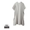 VINGA Tolo hammam terry beach poncho grey-off white | No Branding | not available | not available | not available