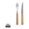 VINGA Paso 8 pcs bbq cutlery set brown | No Branding | not available | not available