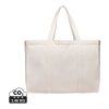 VINGA Hilo AWARE™ recycled canvas maxi tote bag off white | No Branding | not available | not available | not available