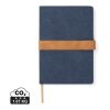 VINGA Bosler RCS recycled canvas note book navy | No Branding | not available | not available