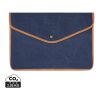 VINGA Bosler GRS recycled canvas 16" laptop sleeve navy | No Branding | not available | not available
