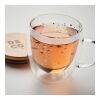 Double wall borosilicate mug with stars transparent | No Branding | not available | not available | not available