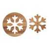 Acacia wooden pot holders set wood | No Branding | not available | not available