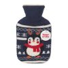 Hot water bottle 250ml navy blue | No Branding | not available | not available | not available