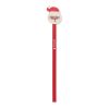 Christmas pencil with eraser red