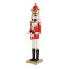 Large wooden nutcracker red