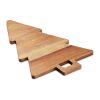 Acacia serving board Xmas tree wood