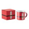 Santa enamel vintage mug 300ml red