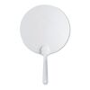 Manual hand fan with  frosted transparent surface. white | No Branding | not available | not available | not available