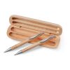Pen gift set in wooden box wood | No Branding | not available | not available