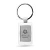 Metal rectangular key ring shiny silver | No Branding | not available | not available | not available