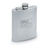 Slim hip flask 175 ml matt silver | No Branding | not available | not available | not available