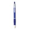 Ball pen with rubber grip transparent/blue | No Branding | not available | not available