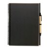 Recycled 70 sheets notebook with pen black | No Branding | not available | not available | not available