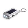 Solar powered torch key ring matt silver | No Branding | not available | not available