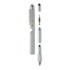Spirit level pen with LED light matt silver | No Branding | not available | not available