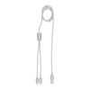 2 in 1 long charging cable silver | No Branding | not available | not available | not available