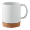 Ceramic cork mug white | No Branding | not available | not available
