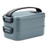 Lunch box in recycled PP petrol | No Branding | not available | not available | not available