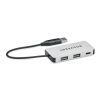 3 port USB hub with 20cm cable silver | No Branding | not available | not available
