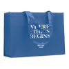 Gusset non-woven shopping bag royal blue | No Branding | not available | not available | not available