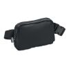 300D RPET polyester waist bag black | No Branding | not available | not available | not available