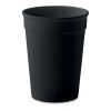 Recycled PP cup capacity 300ml black | No Branding | not available | not available