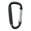 Carabiner clip in aluminium. black | No Branding | not available | not available