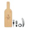 Bottle shaped wine set wood | No Branding | not available | not available